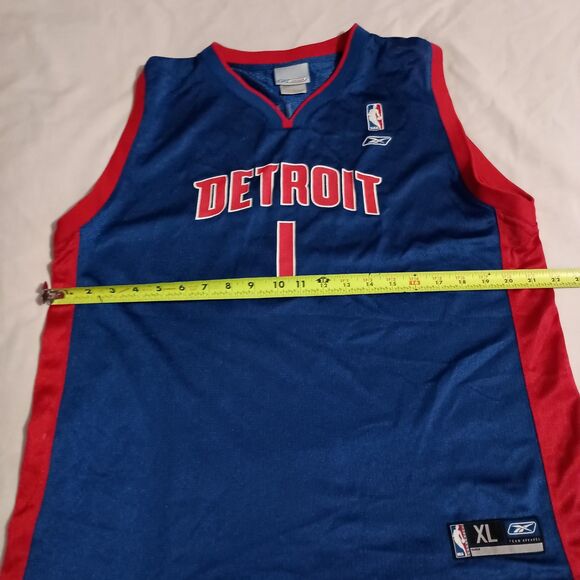 Chauncey Billups #1 Jersey Detroit Pistons NBA Size XL Youth (18-20) - Picture 5 of 9